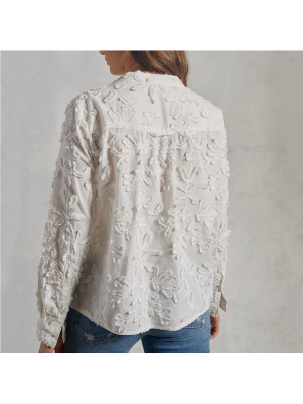 Pilcro The Whitney Embroidered Trapeze Buttondown - Picture 5 of 10